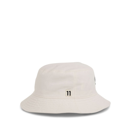 Square Logo Buckle Hat in White