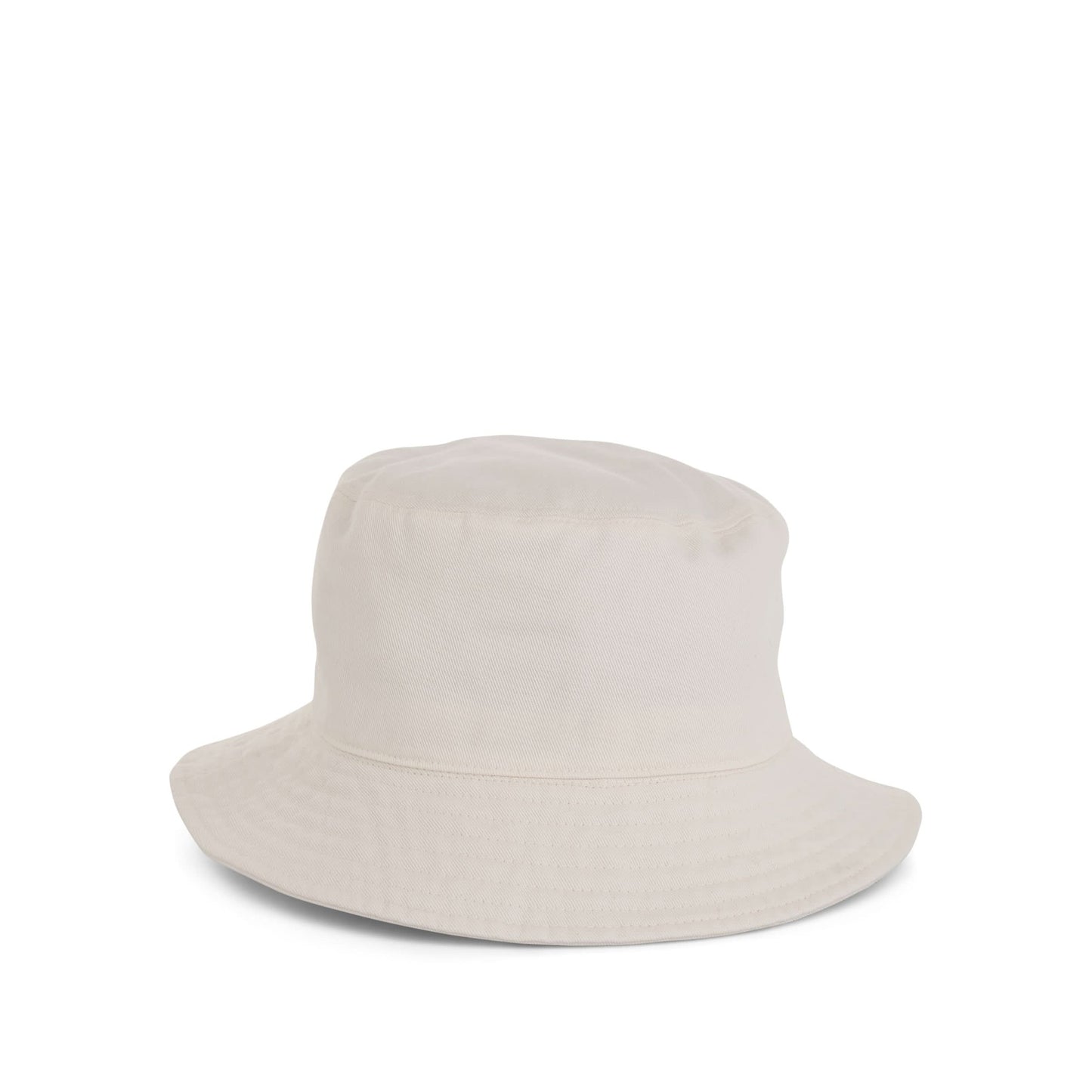 Square Logo Buckle Hat in White