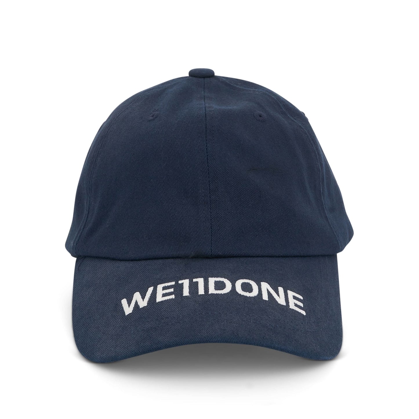 Logo Baseball Washed Cap in Navy