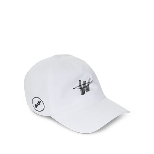 Logo Stamp Cap in White