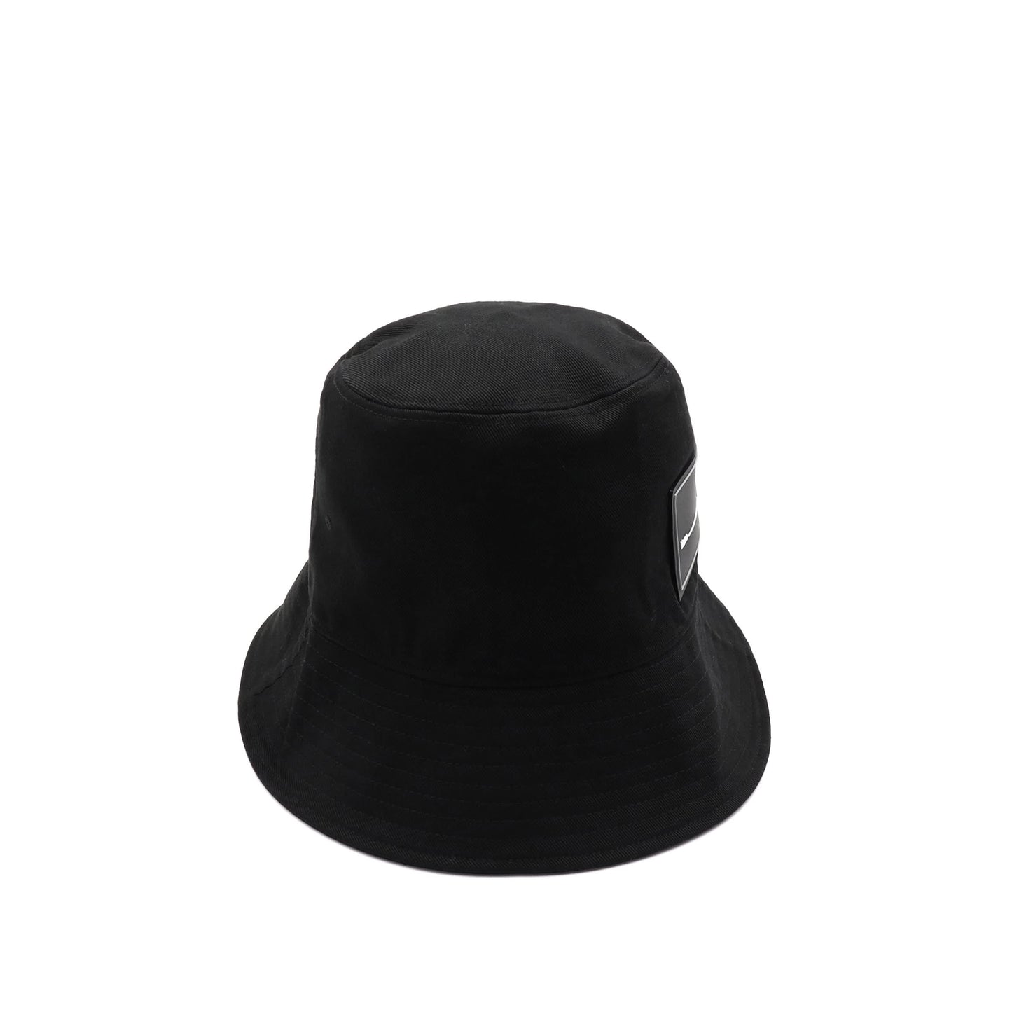 New Rubber Patch Bucket Hat in Black/Red