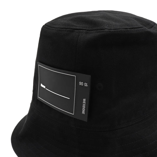 New Rubber Patch Bucket Hat in Black/Red