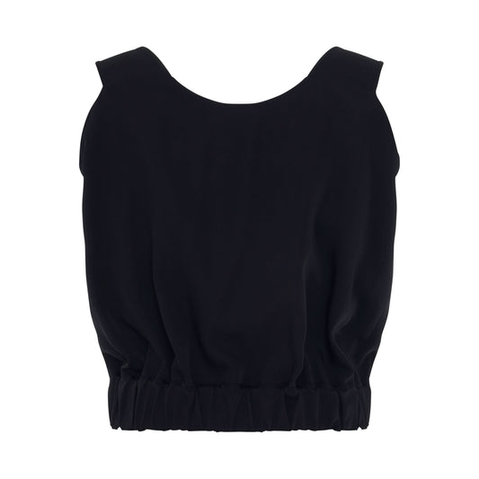 Waist Banding Top in Black