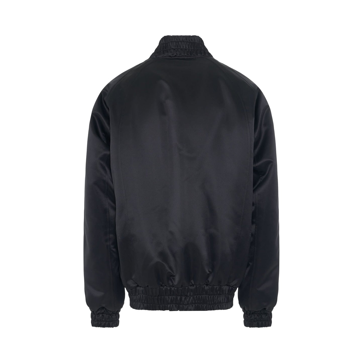 Oversized Bomber Jacket in Black