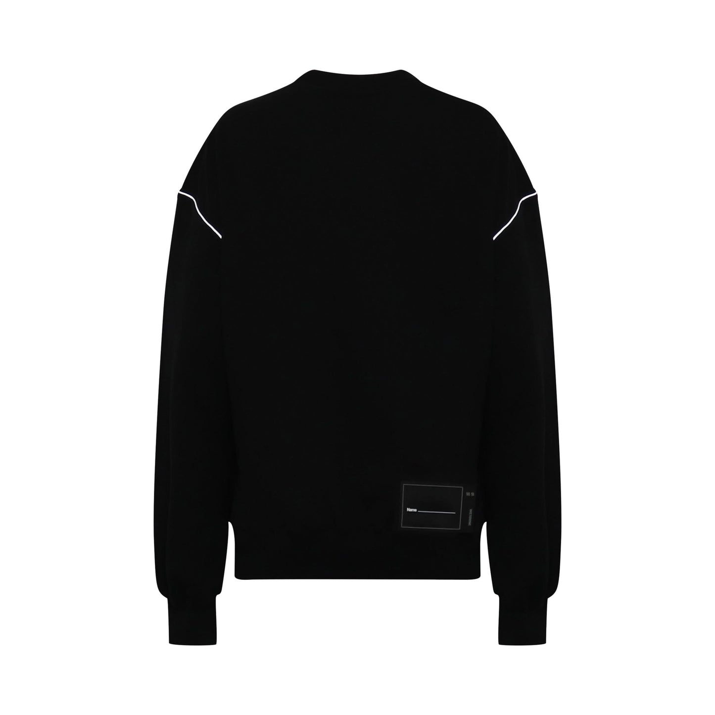 Reflective Logo Pullover in Black