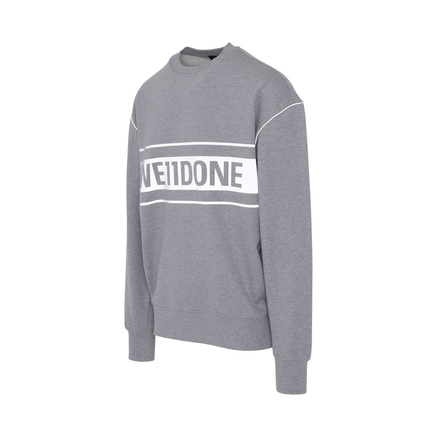 Reflective Logo Sweatshirt in Grey