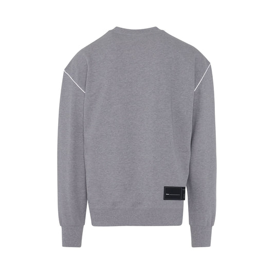 Reflective Logo Sweatshirt in Grey