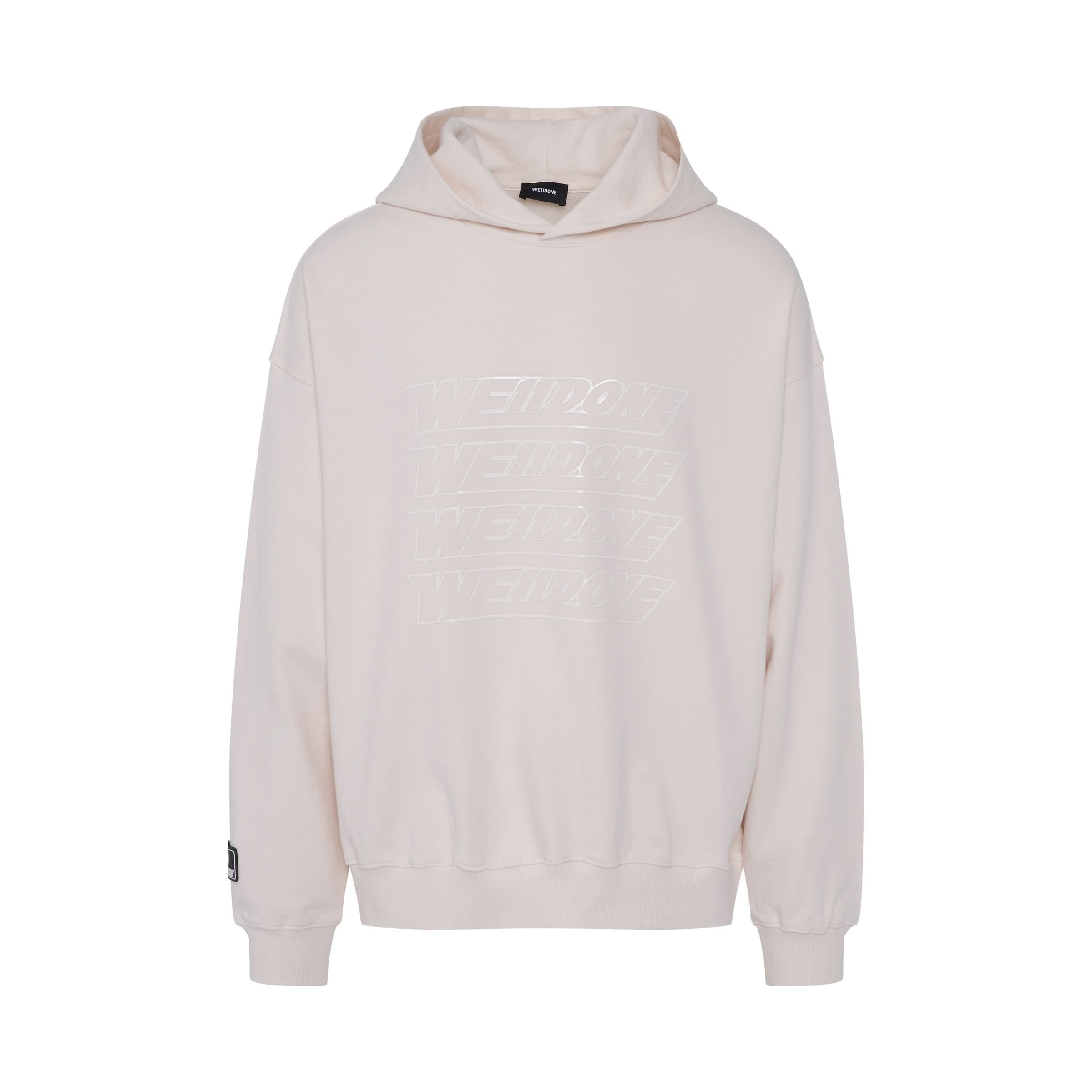 Simple Front Logo Hoodie in Ivory