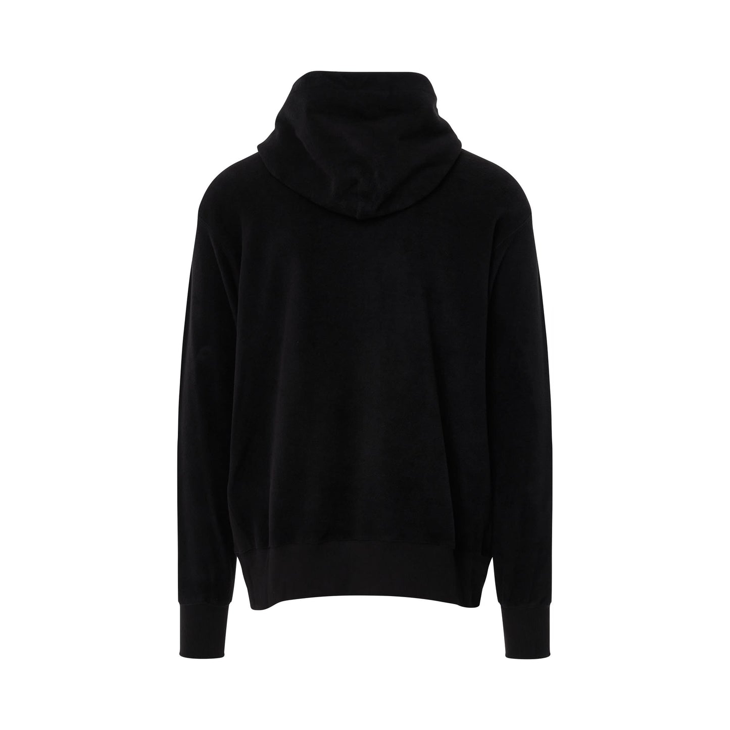 W Graphic Logo Hoodie in Black