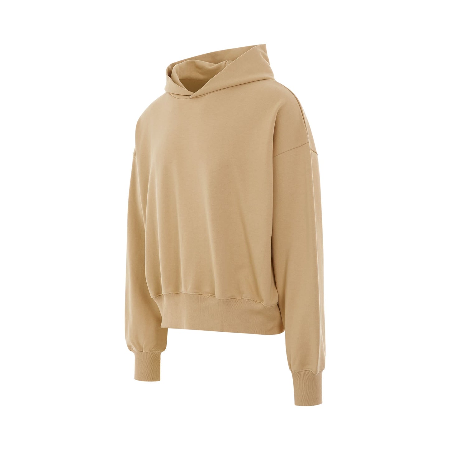 Back Basic Logo Hoodie in Beige