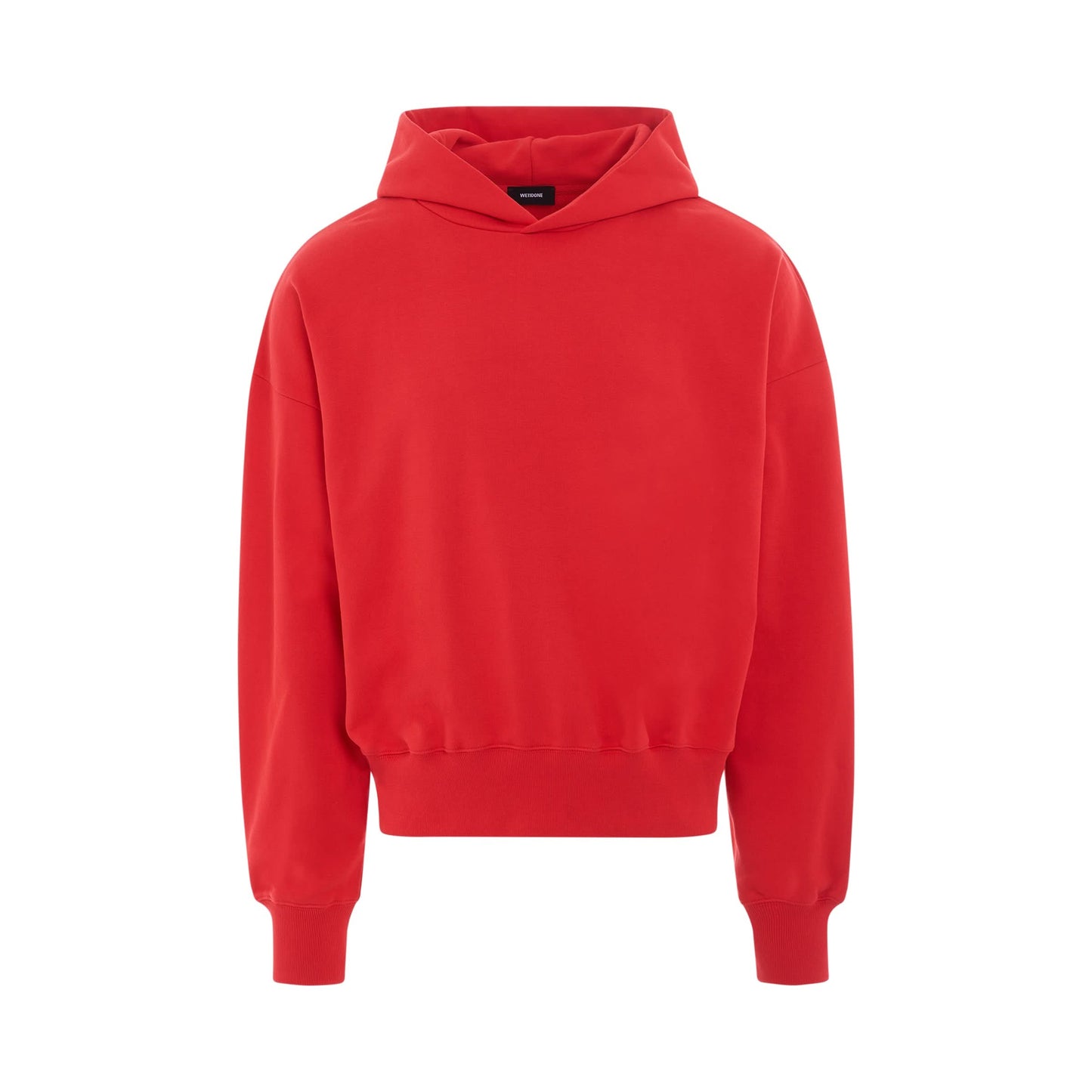 Back Basic Logo Hoodie in Red