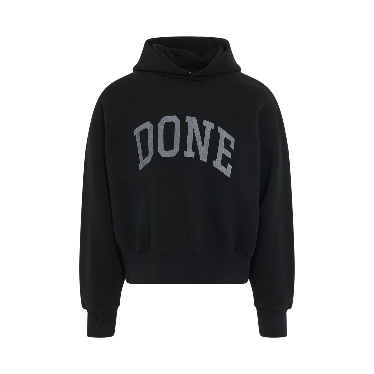 Washed Done Graphic Hoodie in Black