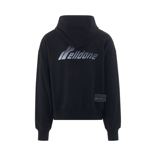 Lettering Symbol Hoodie in Black