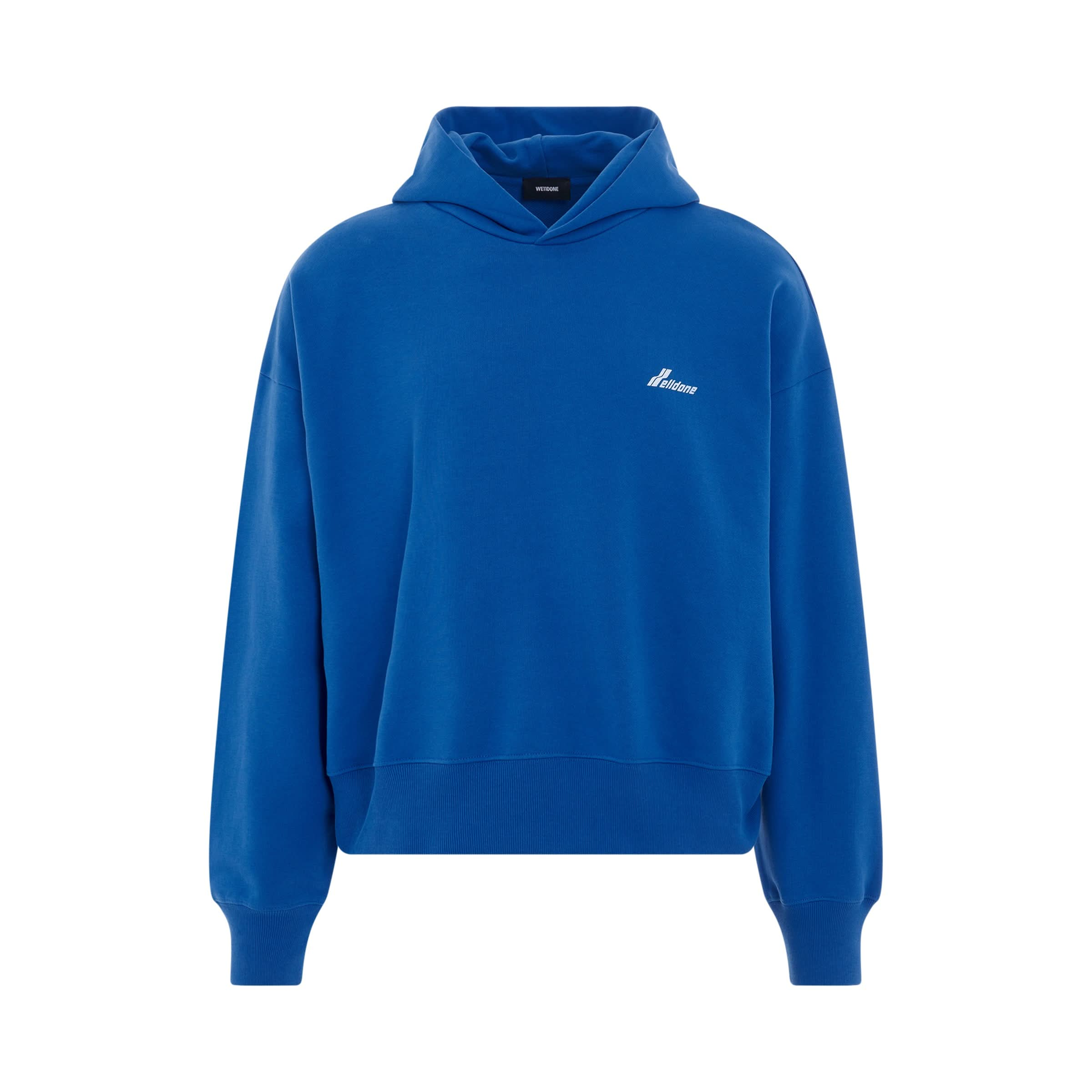 Lettering Symbol Hoodie in Blue