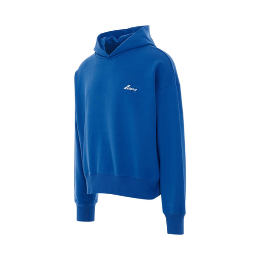 Lettering Symbol Hoodie in Blue