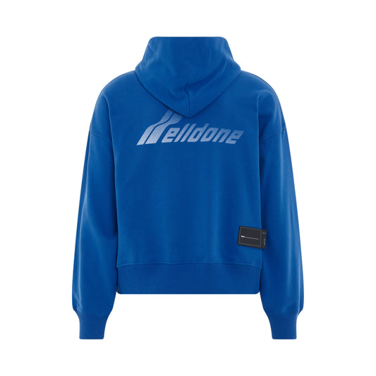 Lettering Symbol Hoodie in Blue