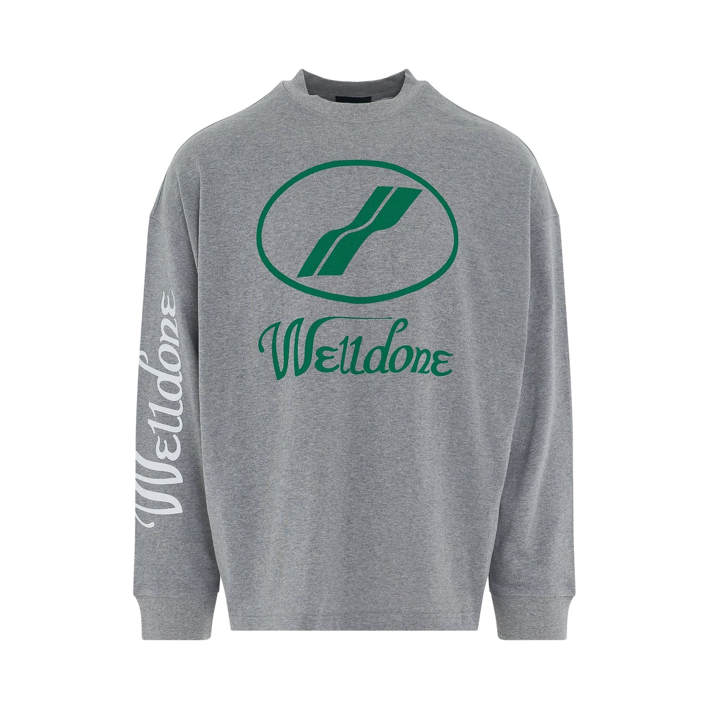 Logo Oversize Fit Sweatshirt in Grey