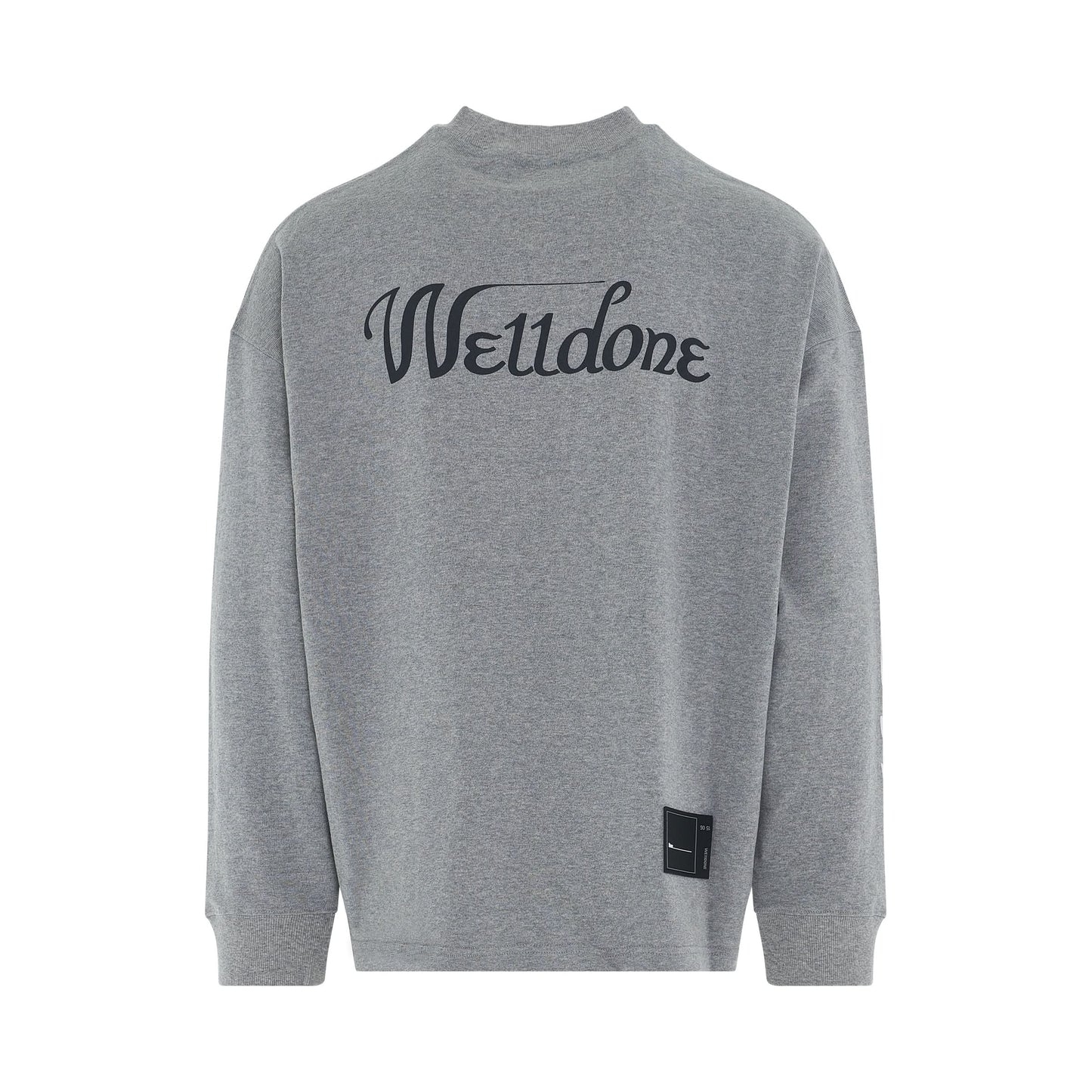 Logo Oversize Fit Sweatshirt in Grey