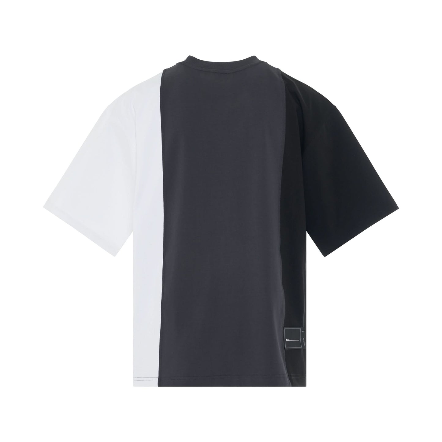 Remake 3 Panel Reflective Logo T-Shirt in White