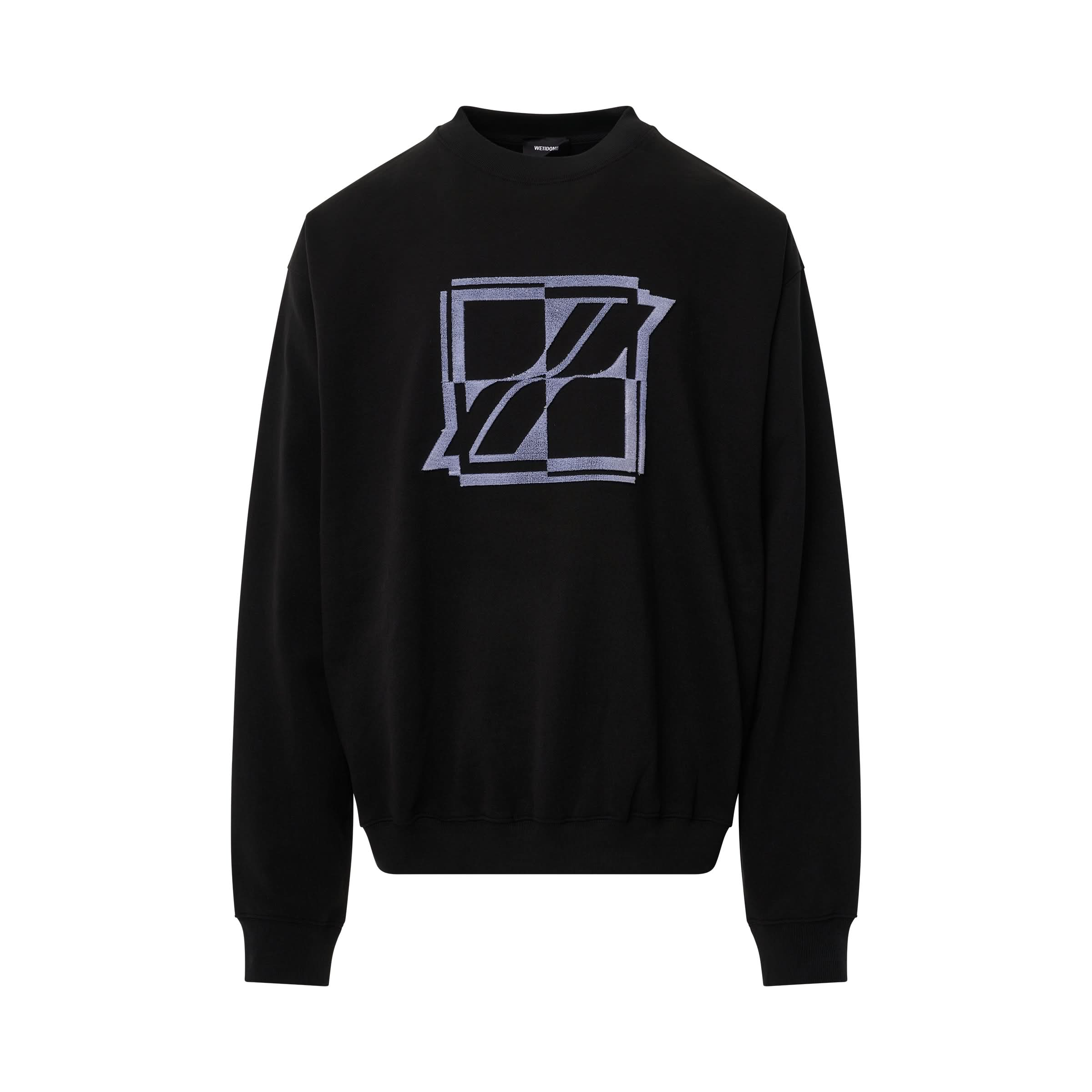 New Logo Embroidered Sweatshirt in Black