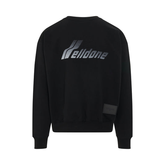 Lettering Symbol Sweatshirt in Black