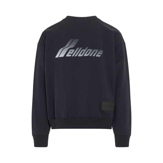 Lettering Symbol Sweatshirt in Dark Navy