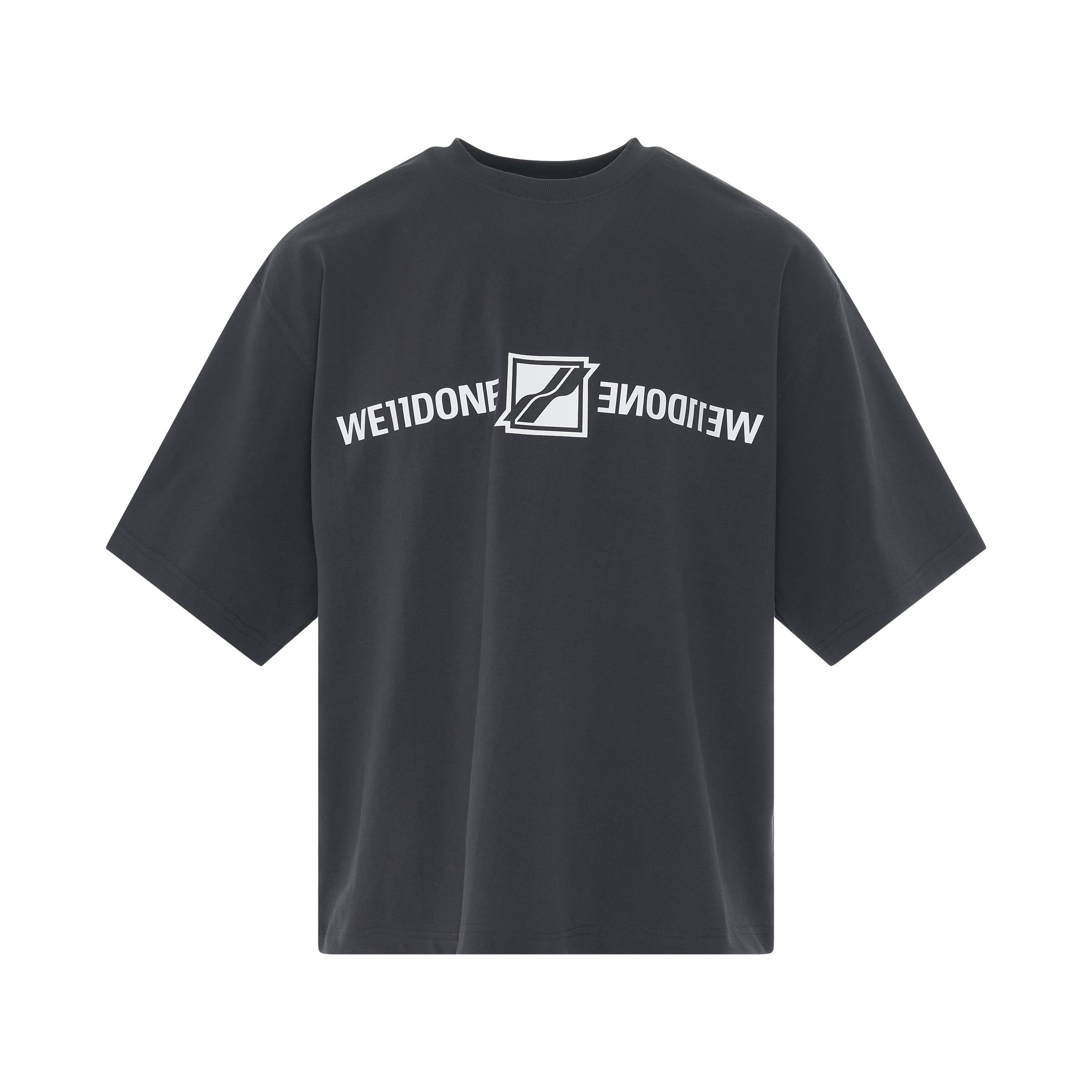 Mirror Logo T-Shirt in Charcoal