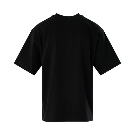 Patched Mirror Logo T-Shirt in Black