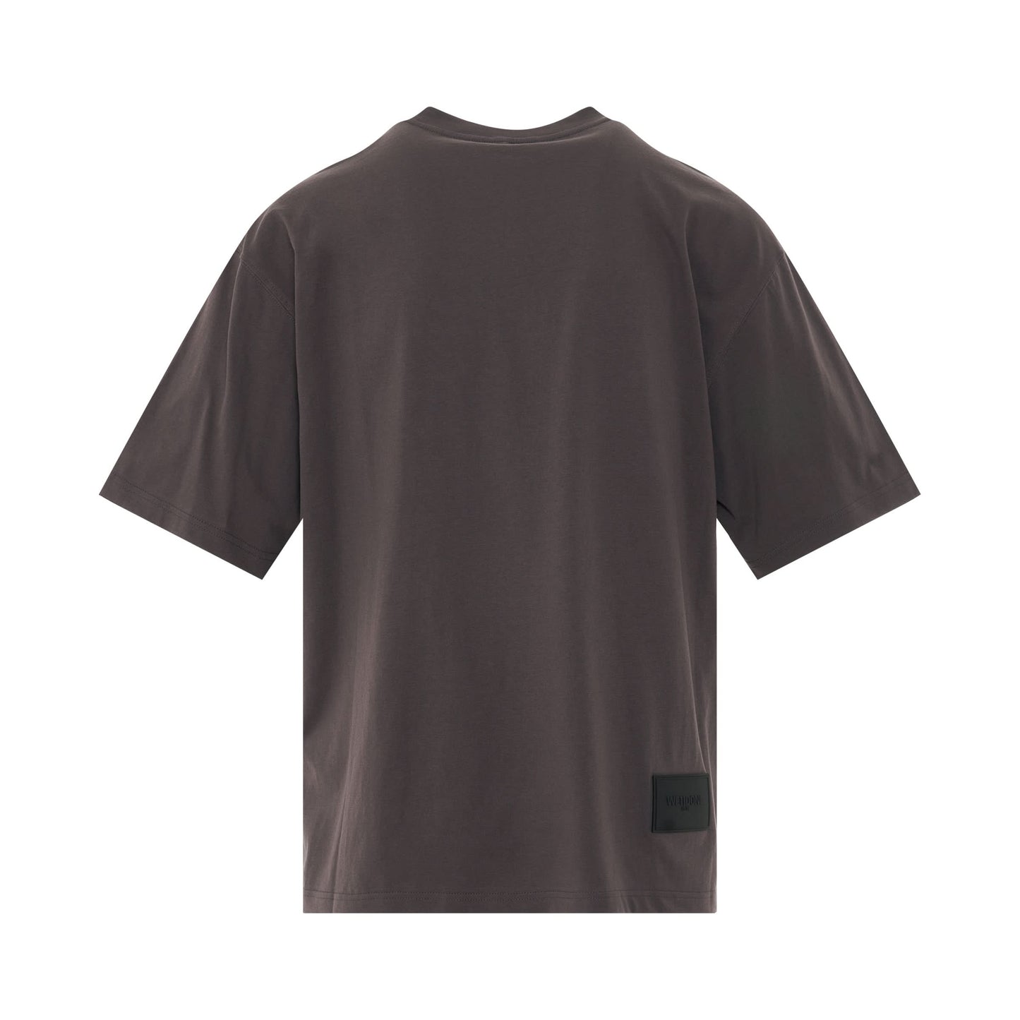 W Layered Symbol Logo T-Shirt in Charcoal