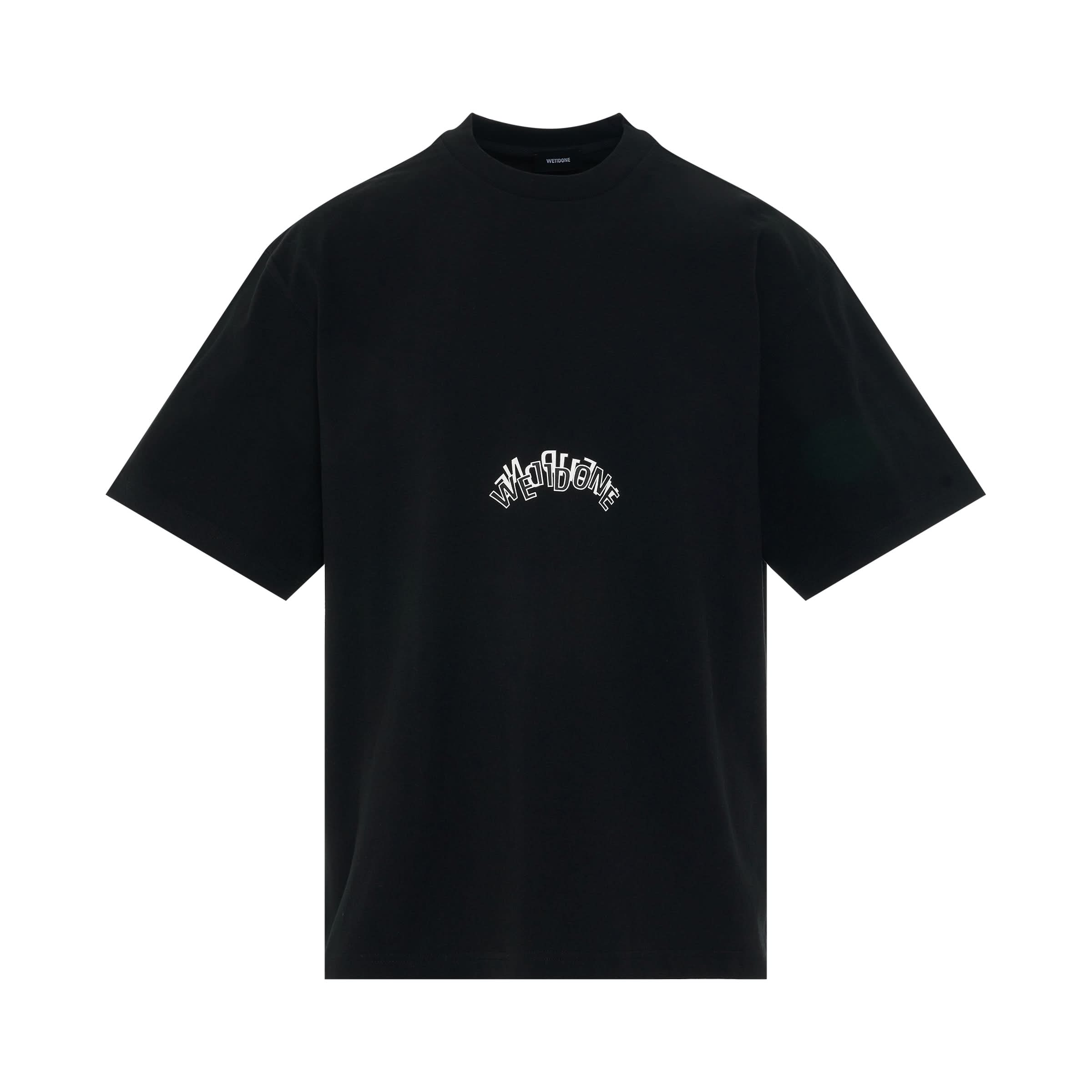 Layered Logo T-Shirt in Black