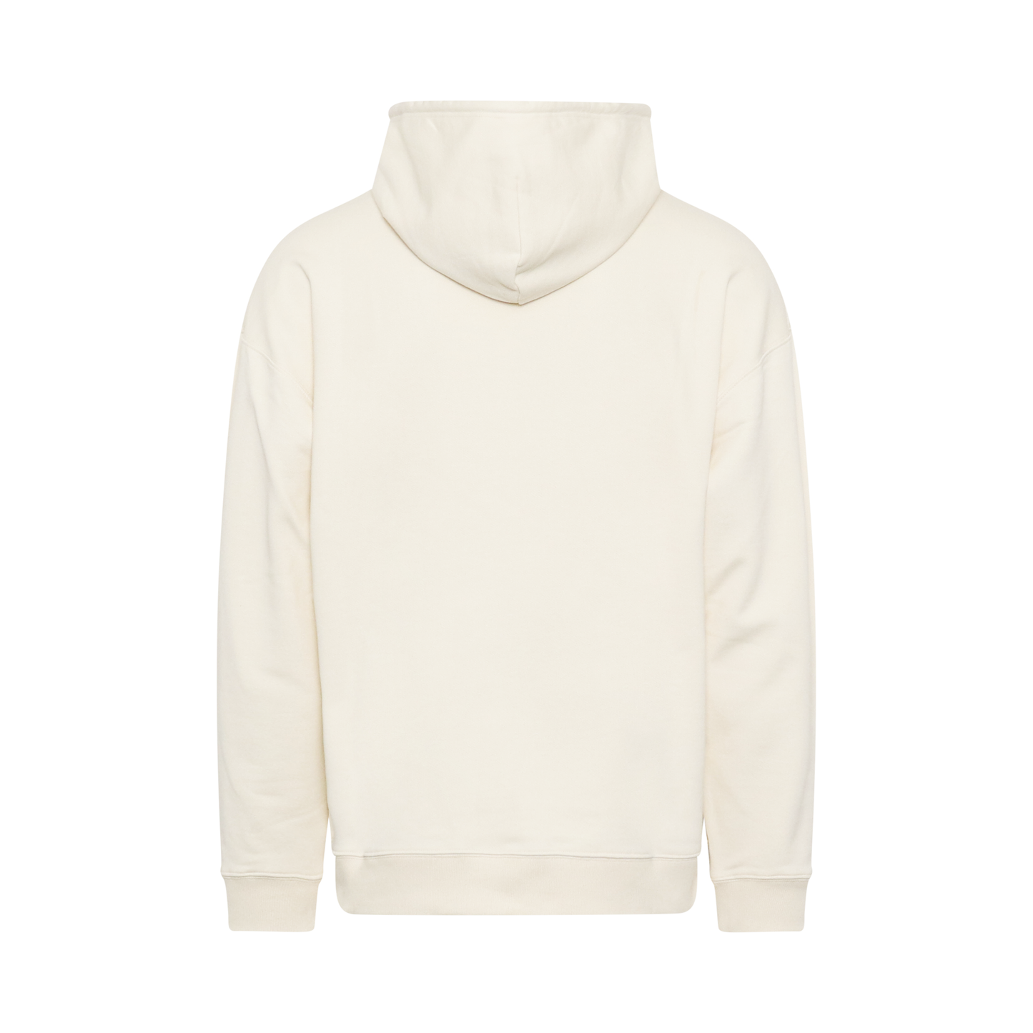 Anagram Leather Patch Hoodie in White Ash