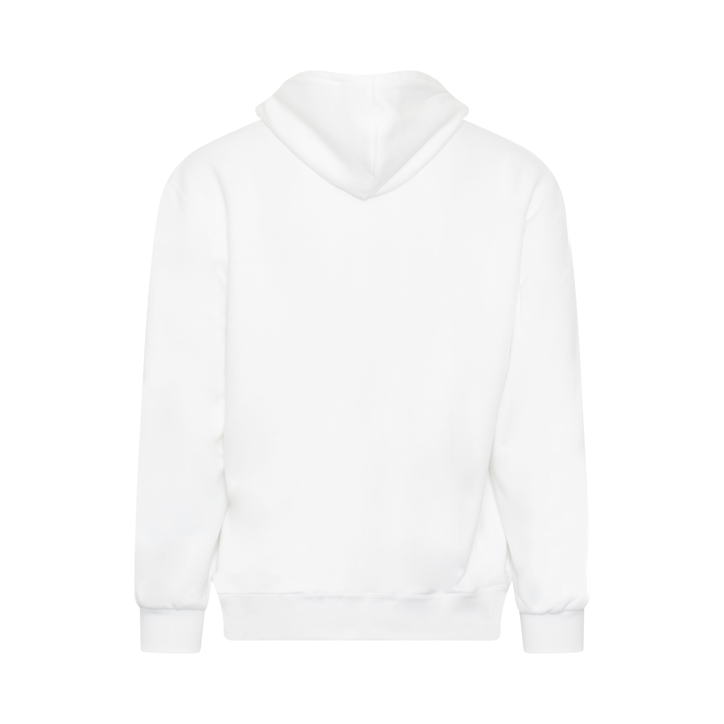 Retro Poster Embroidery Hoodie in White