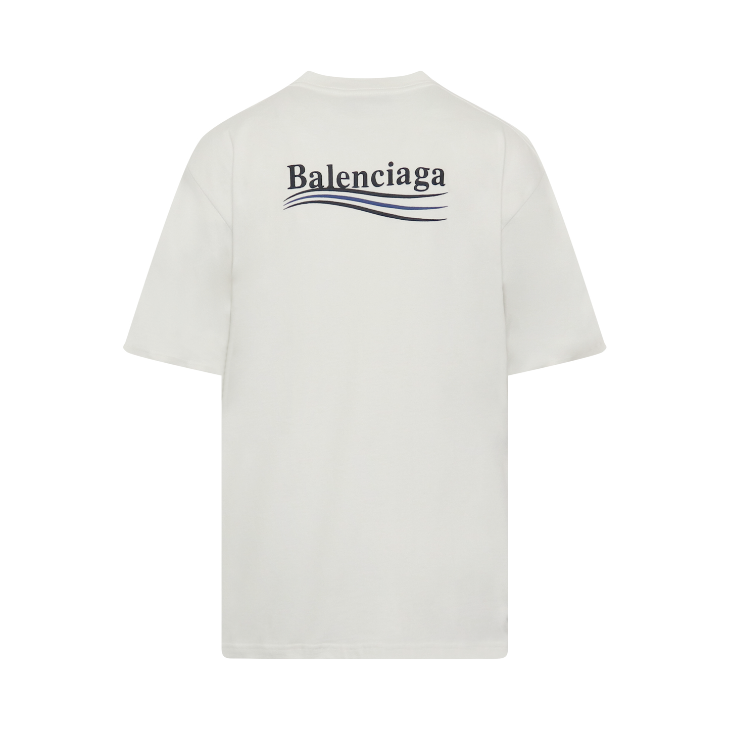 Political Campaign Oversized T-Shirt in White/Blue