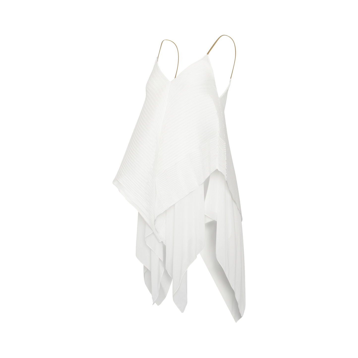 Tank Pleated Top in White