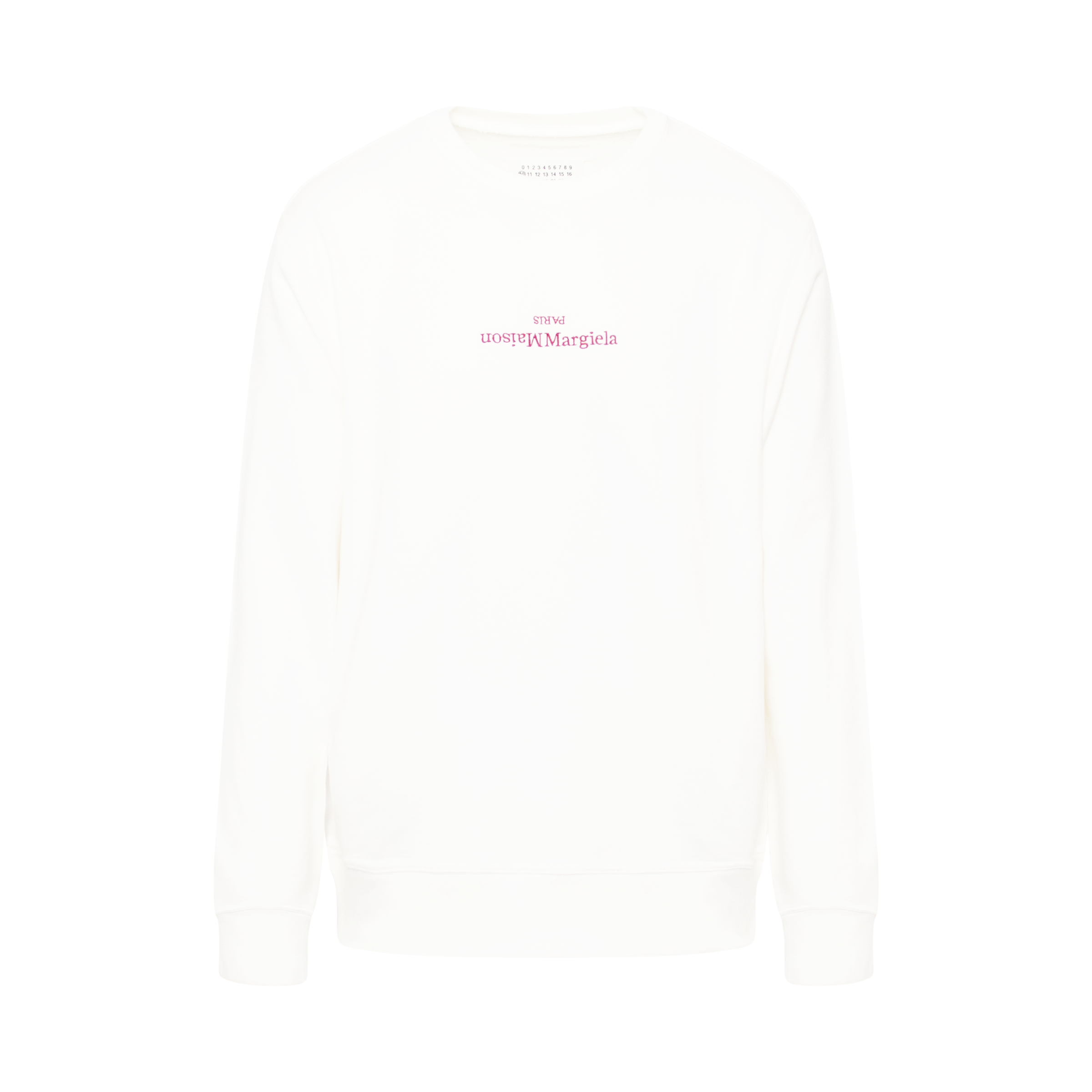 Flip Embroidered Logo Sweatshirt in White