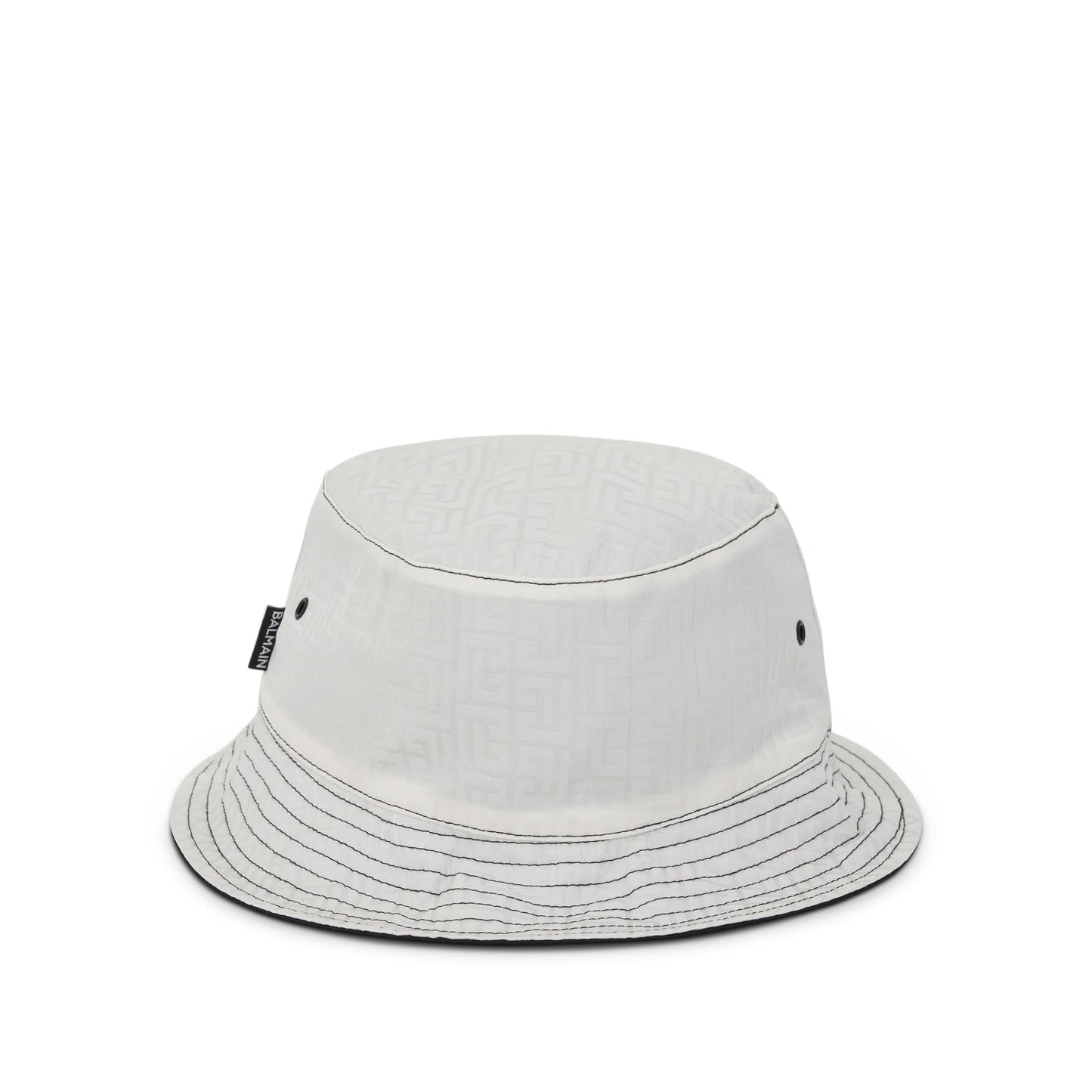 Monogram Bucket Hat in Black/White