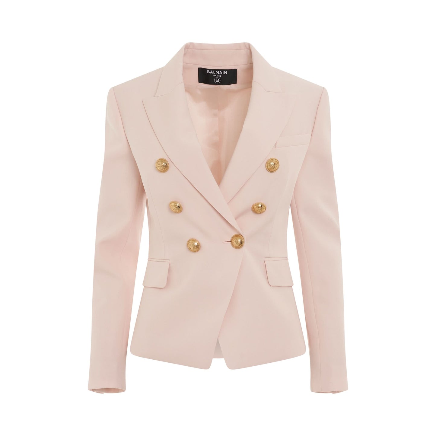 6 Button GDP Jacket in Light Pink