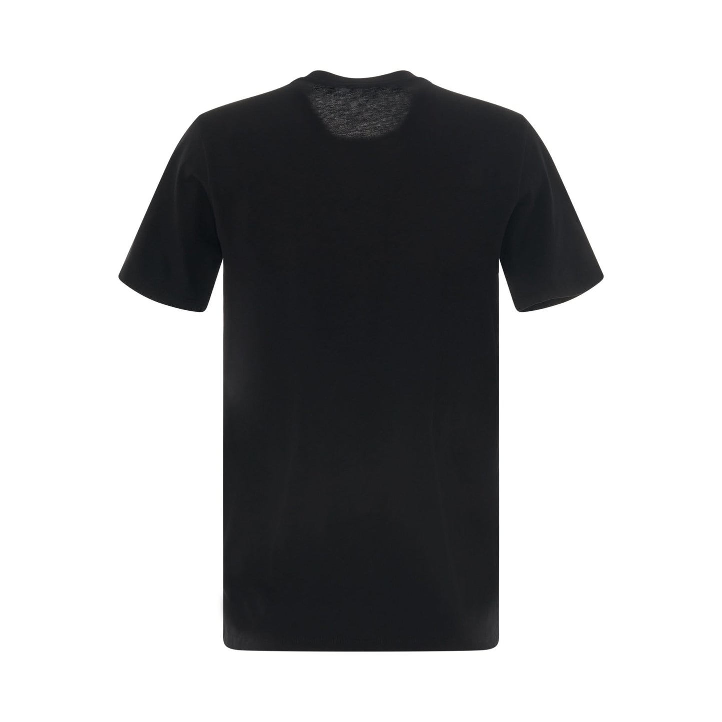 Short Sleeve Logo Flock T-Shirt in Black