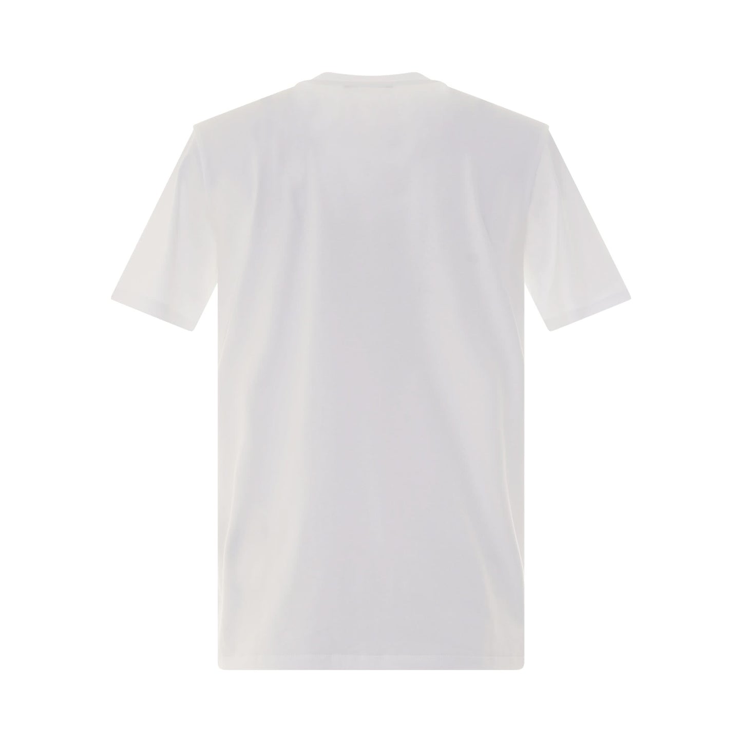 Short Sleeve Logo Flock T-Shirt in White