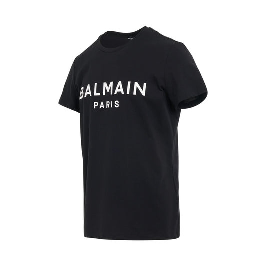 Printed Logo Classic Fit Eco T-Shirt in Black