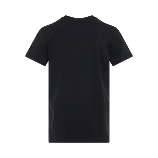 Printed Logo Classic Fit Eco T-Shirt in Black