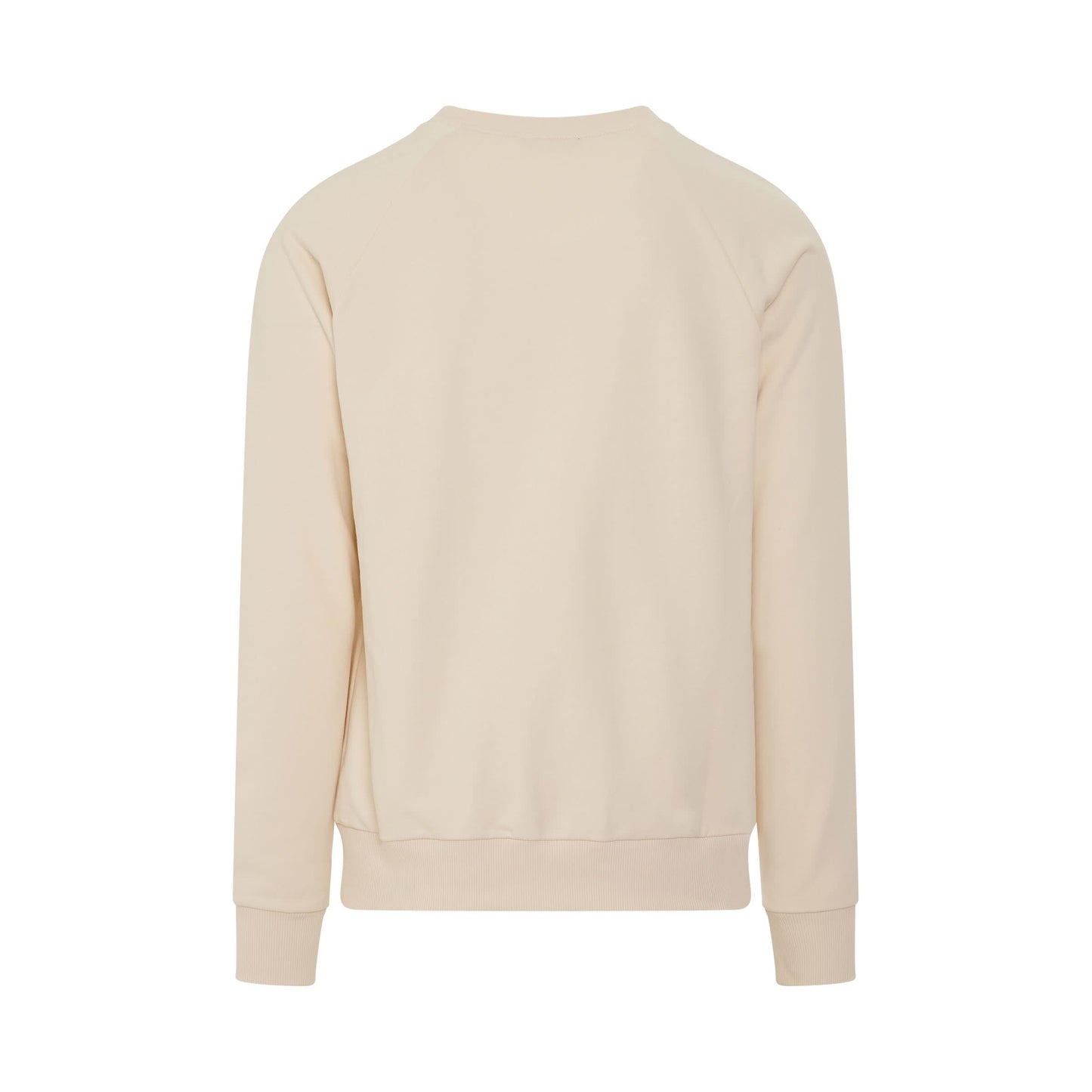 Classic Flock Logo Sweatshirt in Beige