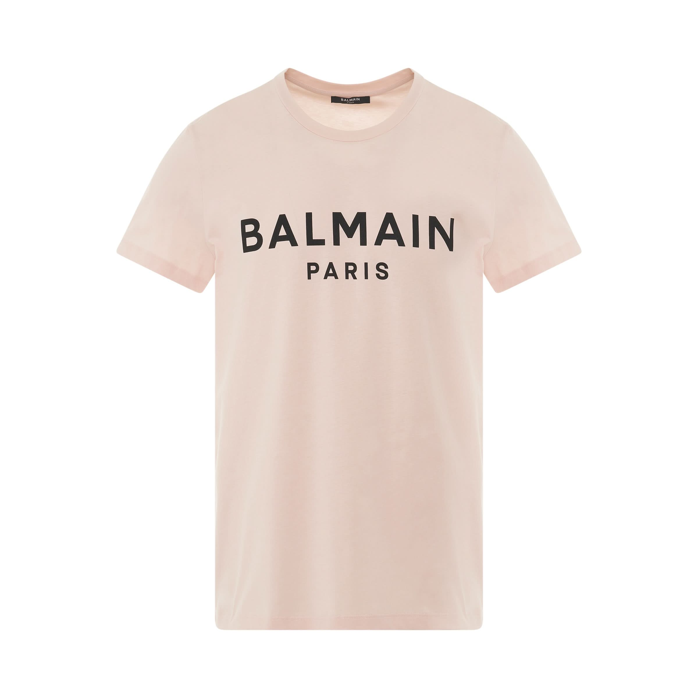 Classic Logo Print T-Shirt in Pink