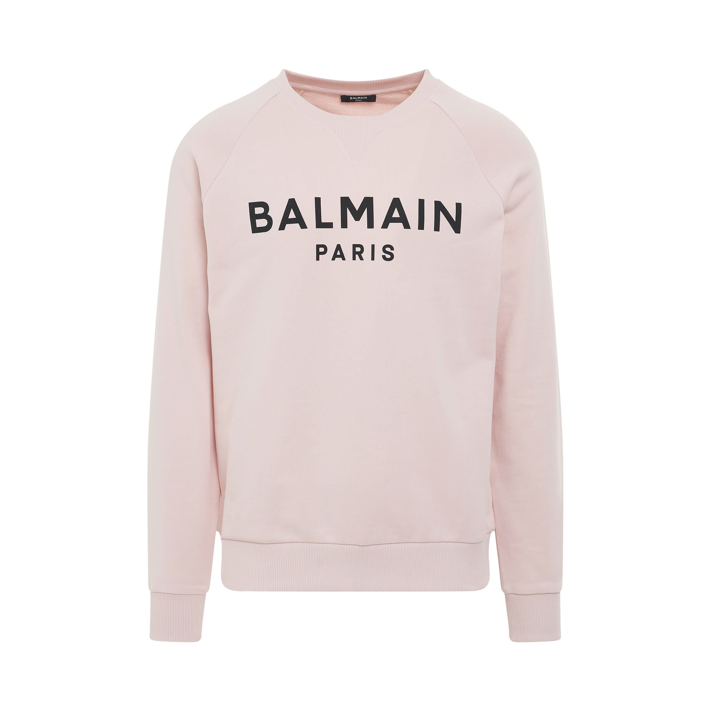 Classic Logo Print Sweatshirt in Pink