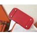 Hermes Red Clemence Birkin 25cm Handmade Bag