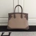 Hermes Bicolor Birkin Ghillies 30cm In Beige Swift Leather