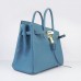Hermes Birkin 30cm 35cm Bag In Blue Jean Togo Leather