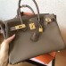 Hermes Etoupe Epsom Birkin 30cm Handmade Bag