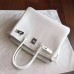 Hermes White Epsom Birkin 30cm Handmade Bag