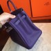 Hermes Iris Clemence Birkin 35cm Handmade Bag